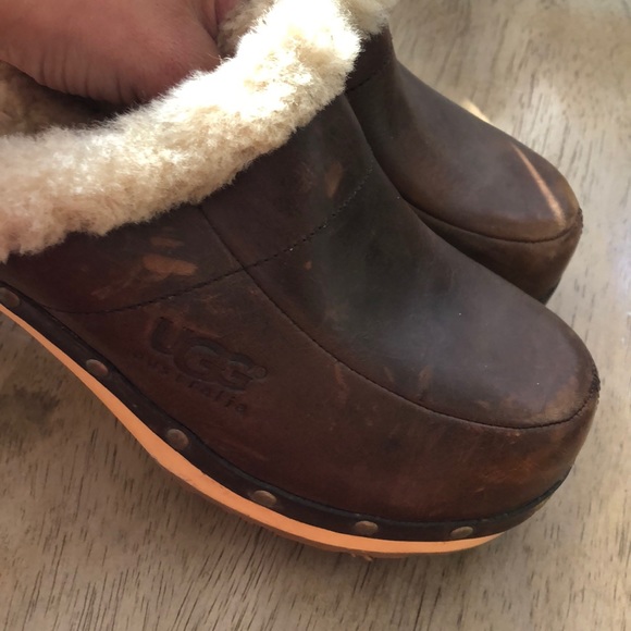Ugg Kali y2k shearling leather  clogs mules - Picture 4 of 7